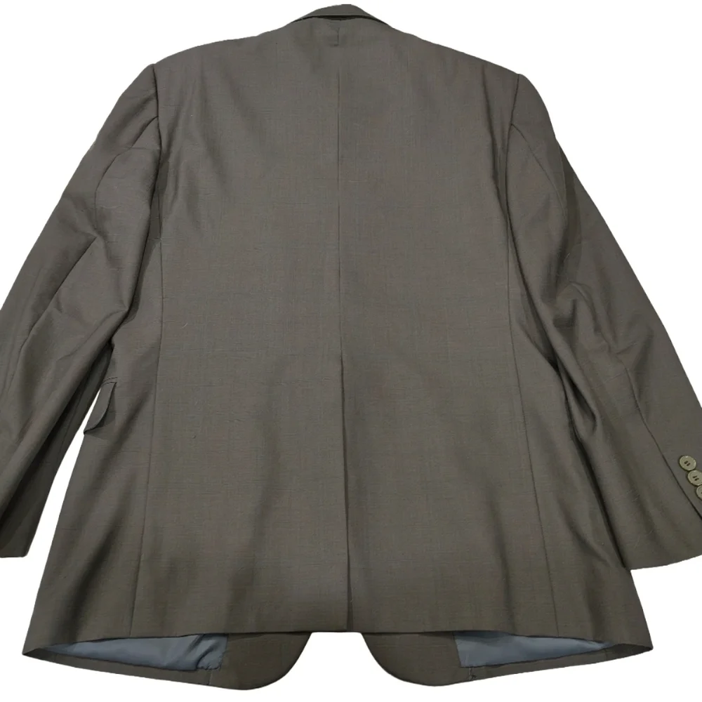 Vintage Foreman And Clark Wool Men's Brown Stripe Blazer Jacket